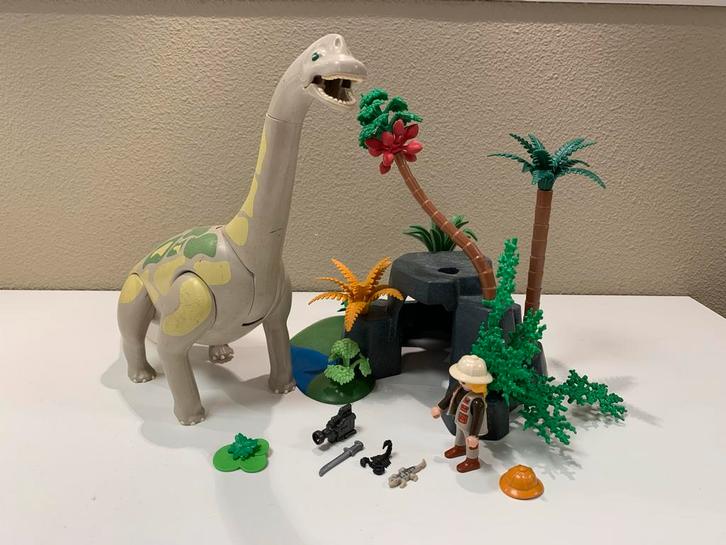 Playmobil 4172 Brachiosaurus met Rots, Kinderen en Baby's, Speelgoed | Playmobil, Gebruikt, Complete set, Ophalen of Verzenden