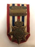 Ereteken met gesp 1947-1948-1949 rn certificaat, Verzamelen, Ophalen of Verzenden, Landmacht, Azië, Embleem of Badge