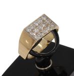 15 diamanten luxe 14k gouden heren ring briljant fraai