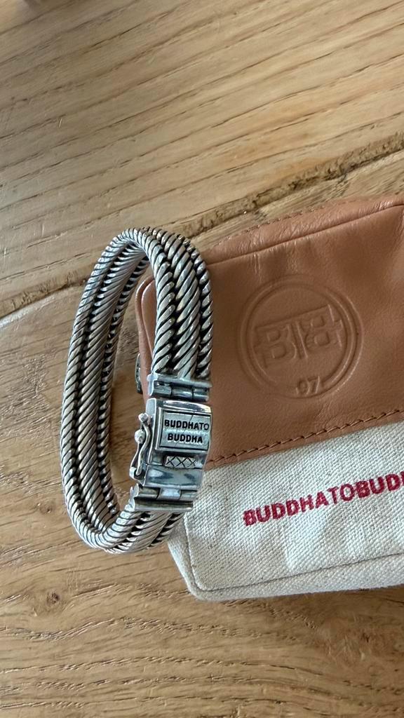 Buddha tot Buddha Edwin Small armband, Sieraden, Tassen en Uiterlijk, Armbanden, Zo goed als nieuw, Zilver, Ophalen of Verzenden