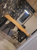 Eettafel 200x 90 massief eiken, Ophalen, Zo goed als nieuw