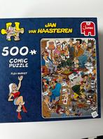 Jan van Haasteren 500 Vlooienmarkt, Hobby en Vrije tijd, Denksport en Puzzels, 500 t/m 1500 stukjes, Legpuzzel, Zo goed als nieuw