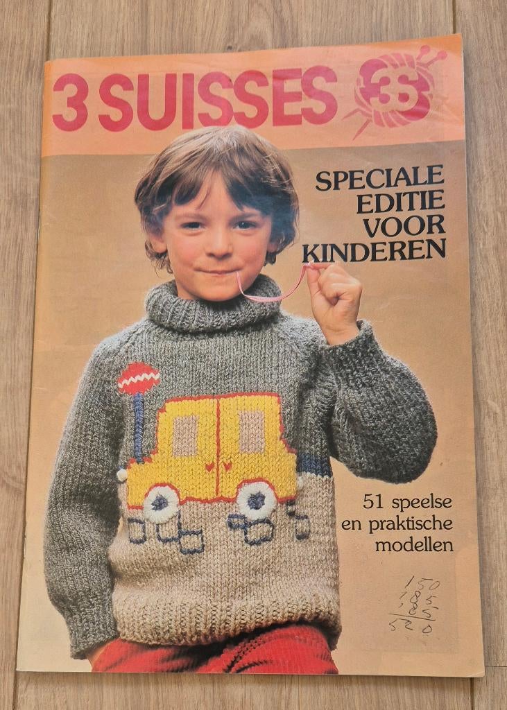 3 Suisses. Speciale editie voor kinderen. 51 Modellen., Hobby en Vrije tijd, Breien en Haken, Ophalen of Verzenden, Zo goed als nieuw