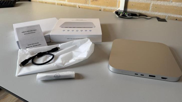 MacMini Hub Dockingstation, Computers en Software, Dockingstations, Zo goed als nieuw, Docking station, Harde schijf, Ophalen of Verzenden