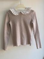 Beige meisjestrui met witte kraag, maat 140 van C&A, Ophalen of Verzenden, Zo goed als nieuw, Meisje, Trui of Vest