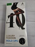 Luxe fashion stay-up kousen zwarte 40den Primark Lycra S/M, Stay-up kousen, Primark, Zwart, Nieuw
