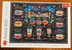 Koffie puzzel, coffee time Trefl, Angelo Bonito, 500 stukjes, Ophalen of Verzenden, Zo goed als nieuw