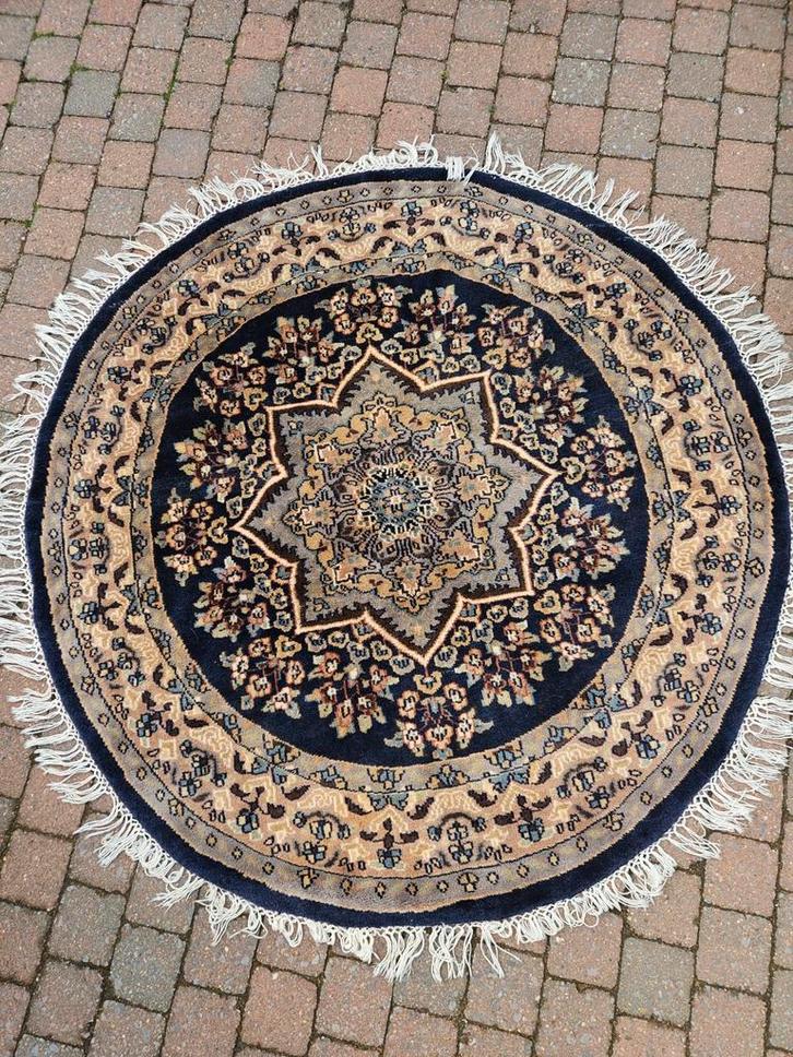 Perzisch Tafelkleed Rond 122mm, Huis en Inrichting, Stoffering | Tapijten en Kleden, Gebruikt, 50 tot 100 cm, 50 tot 100 cm, Rond