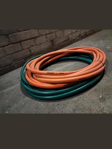 Te koop! Gardena merk tuinslang 2.Groen 3 meter en oranje 4 beschikbaar voor biedingen