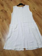 Wit linnen Completo jurk M knoopjes op rug, incl verzend, Kleding | Dames, Completo, Verzenden, Wit, Maat 42/44 (L)