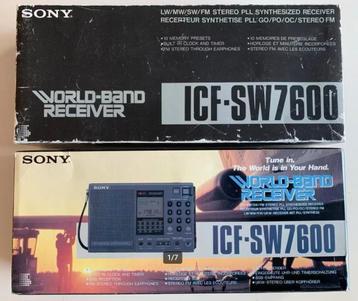Sony ICF-SW7600/1 wereldontvanger, werkend, Verzamelobject. beschikbaar voor biedingen