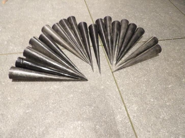 19 zwarte stekers voor waxine lichtje voor kerst 25 cm, Diversen, Kerst, Gebruikt, Ophalen of Verzenden