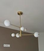 Plafondlamp met marmerlook bollen, Huis en Inrichting, Lampen | Plafondlampen, Ophalen of Verzenden, Zo goed als nieuw, Glas
