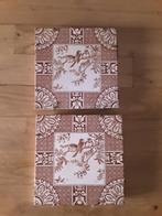 2 wandtegels "vogels"" jaren '30, Antiek en Kunst, Antiek | Wandborden en Tegels, Ophalen of Verzenden