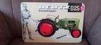 Deutz D25S Tractor Reclamebord 20x30 cm, Ophalen of Verzenden, Gebruikt, Reclamebord