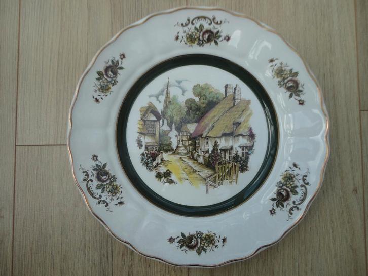 Mooi groot Engels wandbord c.q. sierbord Rural Scenes, Antiek en Kunst, Antiek | Wandborden en Tegels, Ophalen of Verzenden