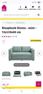 Leen Bakker Slaapbank, Huis en Inrichting, Ophalen, Gebruikt, 70 cm of minder, Tweepersoons