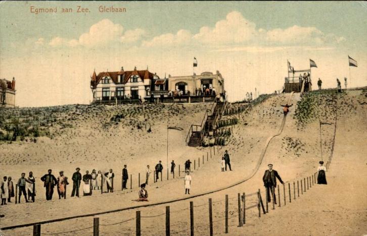 Egmond aan Zee - Gleibaan, Verzamelen, Ansichtkaarten | Nederland, Gelopen, Noord-Holland, Voor 1920, Ophalen of Verzenden