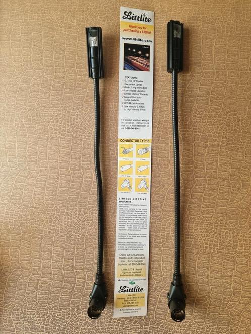 2 Littlite 12XR-HI-4 Gooseneck Flexible Desk lights 4 Pins., Muziek en Instrumenten, Overige Muziek en Instrumenten, Nieuw, Ophalen of Verzenden