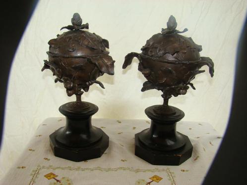 Deksel potten ( Antiek, Antiek en Kunst, Kunst | Beelden en Houtsnijwerken, Ophalen of Verzenden
