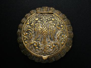 Poederdoos houder met dubbelkoppige adelaar florale deco.... beschikbaar voor biedingen