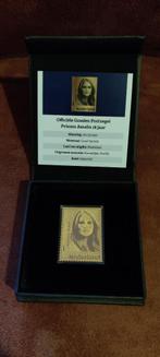 🚨24 karaats gouden postzegel prinses Amalia 18 jaar +doosje, Postzegels en Munten, Postzegels | Nederland, Na 1940, Ophalen of Verzenden
