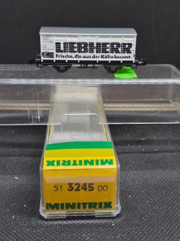 Minitrix 3245 - goederenwagen Gklm191 'Liebherr' (15154) beschikbaar voor biedingen