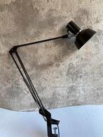 Vintage bureaulamp / architecten schaarlamp met tafelklem, Huis en Inrichting, Lampen | Tafellampen, Jaren 70, Gebruikt, Ophalen of Verzenden