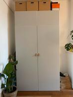 IKEA platsa kast lichtgrijs 120x220x55, Ophalen, Met deur(en), 100 tot 150 cm, 200 cm of meer