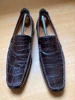 Stefano Branchini italiaanse loafers mocassins 7,5 42 42,5, Kleding | Heren, Schoenen, Loafers, Bruin, Verzenden, Zo goed als nieuw