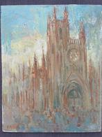 Kathedraal van Rouen van A. Gillet, Antiek en Kunst, Kunst | Schilderijen | Klassiek, Ophalen of Verzenden