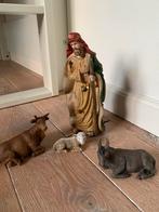 Kerstal herder figuur met dieren, Diversen, Kerst, Ophalen of Verzenden, Zo goed als nieuw