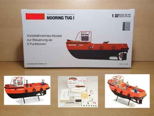 rc boot bouwpakket Mooring Tug 1:32 uit voorraad leverbaar., Hobby en Vrije tijd, Modelbouw | Boten en Schepen, Nieuw, Overige merken
