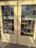 Glas in lood deuren antiek, Doe-het-zelf en Verbouw, Deuren en Horren, Ophalen, Gebruikt, 80 tot 100 cm, Binnendeur