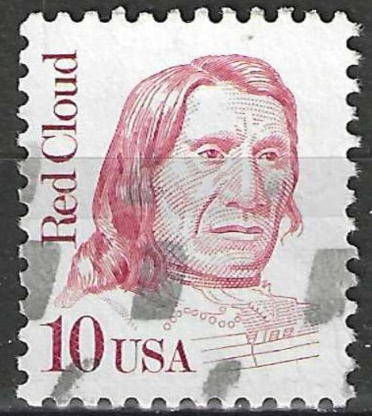 USA 1987 - Yvert 1771 - Red Cloud of Mahpiua Luta, (ST), Postzegels en Munten, Postzegels | Amerika, Gestempeld, Noord-Amerika