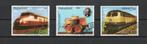 Trein postzegels Paraguay 1986 4025/4027, Postzegels en Munten, Postzegels | Thematische zegels, Ophalen of Verzenden, Gestempeld