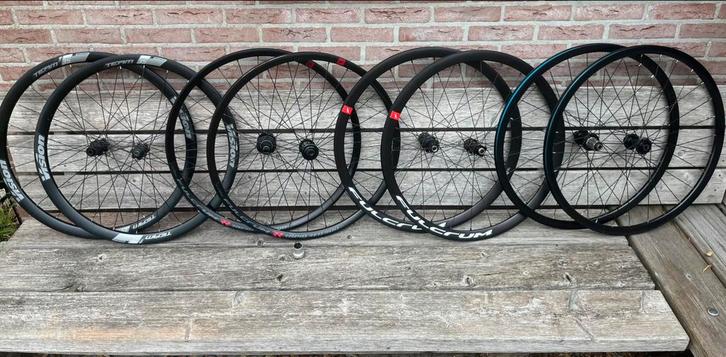 Race en gravel wielsets steekas fulcrum, Vision, Velo X, Fietsen en Brommers, Fietsonderdelen, Zo goed als nieuw, Racefiets, Wiel