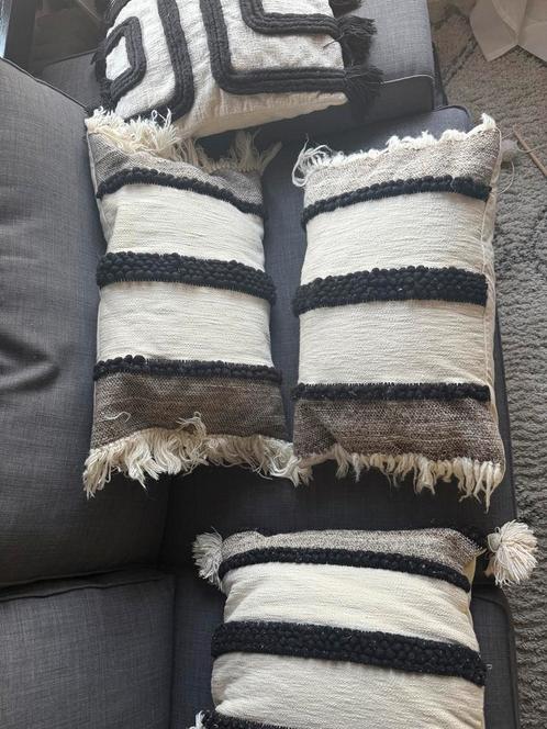 4x kussenhoes H&M Home, Huis en Inrichting, Woonaccessoires | Kussens, Zo goed als nieuw, Beige, Vierkant, Ophalen of Verzenden