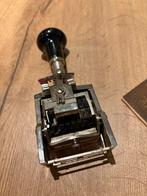 Ouderwetse nummerstempel - zware uitvoering, Ophalen of Verzenden