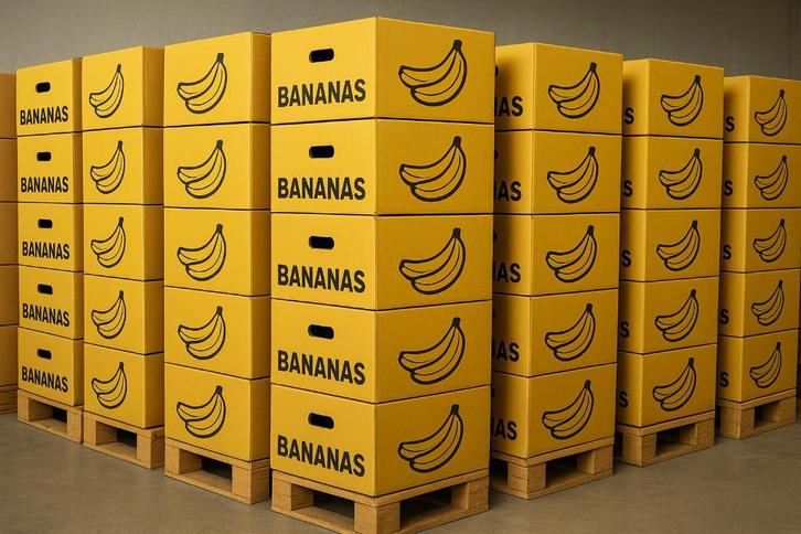 Gratis bananendozen beschikbaar, Doe-het-zelf en Verbouw, Kratten en Dozen, Gebruikt, Doos, 50 tot 75 cm, 35 tot 50 cm, 40 tot 60 cm