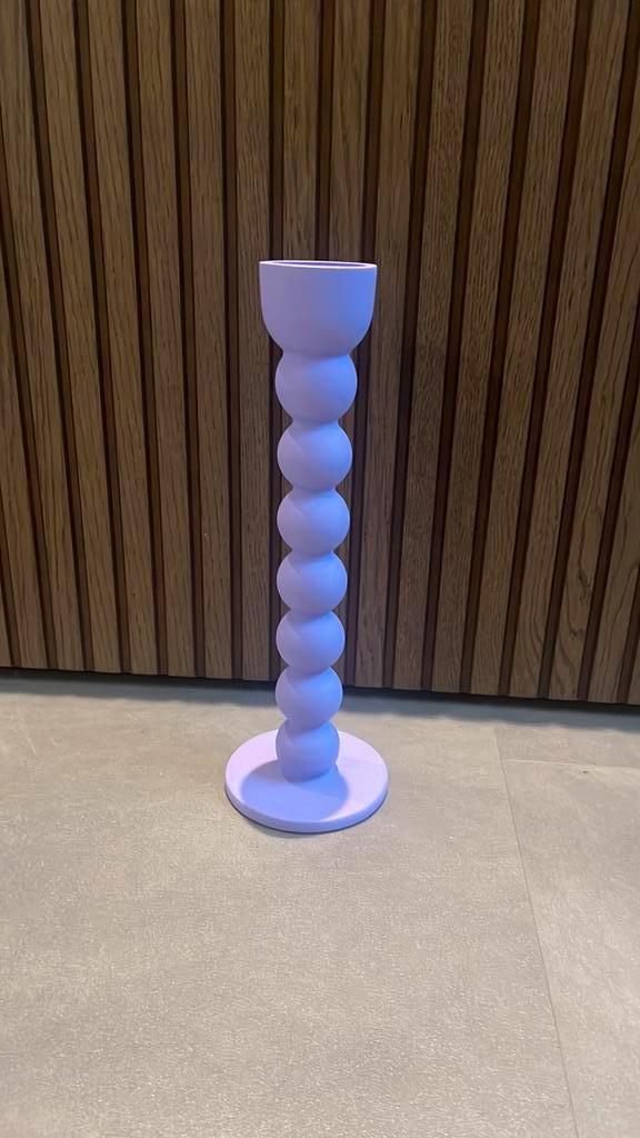 IKEA ELDIGHET kandelaar / kaarshouder – lila | 27 cm, Huis en Inrichting, Woonaccessoires | Kandelaars en Kaarsen, Zo goed als nieuw