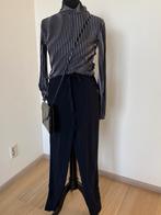 Penn&Ink NY broek zwart witte bies travelstof mt 38, Kleding | Dames, Broeken en Pantalons, Maat 38/40 (M), Penn & Ink, Zwart