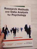 Research methods and data analysis for psychology, Ophalen of Verzenden, Zo goed als nieuw, WO