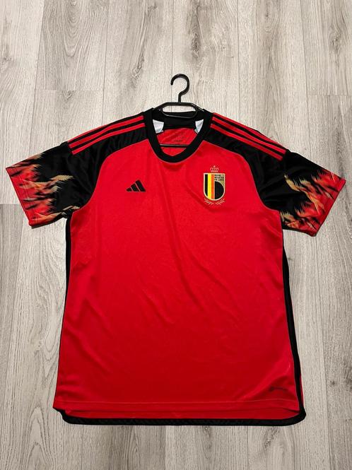 België 2022 Thuis Voetbalshirt, Sport en Fitness, Voetbal, Zo goed als nieuw, Shirt, Maat XL, Verzenden