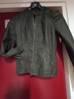 Nep leren jasje leger groen nieuw maat S, Nieuw, Ophalen of Verzenden, Jasje, Maat 36 (S)