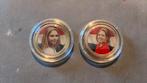 #111 Setje vergulde  € 2 munten afbeeldingen Amalia/Alexia, Postzegels en Munten, Ophalen of Verzenden, Koningin Beatrix, Euro's