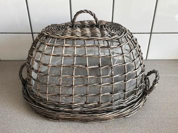 Foodcover riet met gaas stolp foodstolp food cover