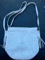 Vintage witte leren tas, Sieraden, Tassen en Uiterlijk, Tassen | Damestassen, Ophalen of Verzenden, Gebruikt, Wit, Handtas