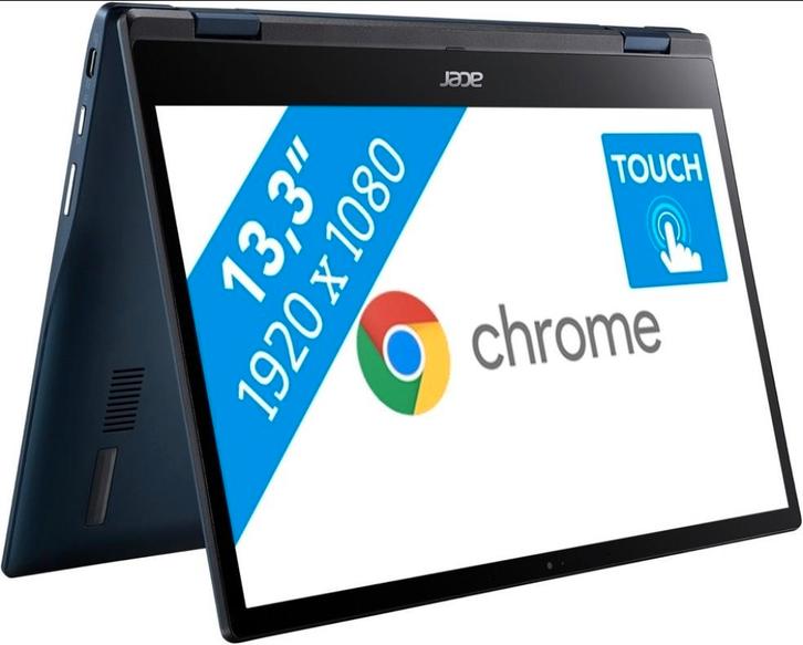 Acer Chromebook Spin 513 (CP513-1H), Computers en Software, Chromebooks, Zo goed als nieuw, 4 GB of minder, 64 GB, Touchscreen