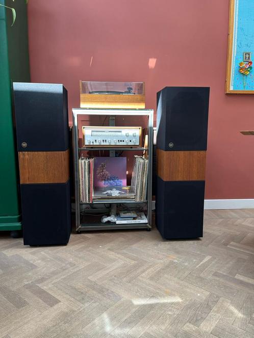 KLH ten CT38 the Pistol vintage speakers, Audio, Tv en Foto, Luidsprekers, Gebruikt, Front, Rear of Stereo speakers, Overige merken